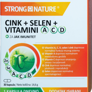 CINK+SELEN+VITAMINI, 30 kom